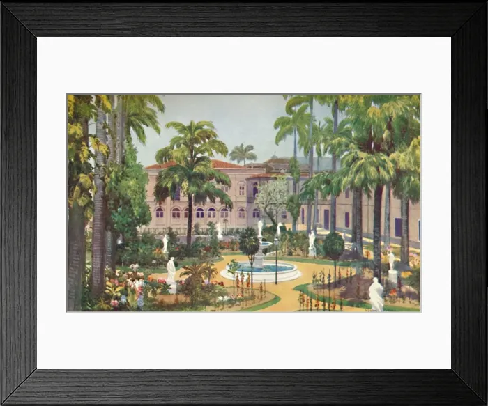 Framed Print : Garden of the Itamaraty Palace - Foreign Office, 1914. Artist: Edgar L Pattison Framed Print : Garden of the Itamaraty Palace - Foreign Office, 1914. Artist: Edgar L Pattison