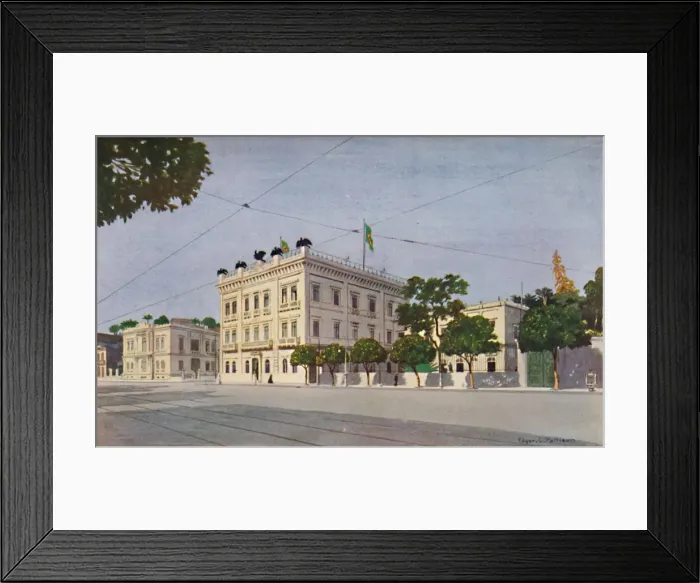 Framed Print : Cattete Palace - The Official Residence of the President of Brazil, 1914. Artist: Edgar L Pattison Framed Print : Cattete Palace - The Official Residence of the President of Brazil, 1914. Artist: Edgar L Pattison