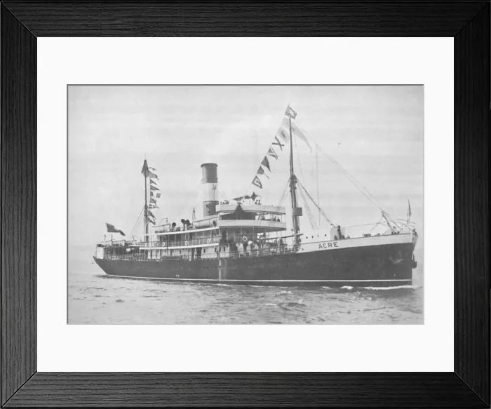 Framed Print : The Brazilian Lloyd s. s. Acre. 1914 Framed Print : The Brazilian Lloyd s. s. Acre. 1914
