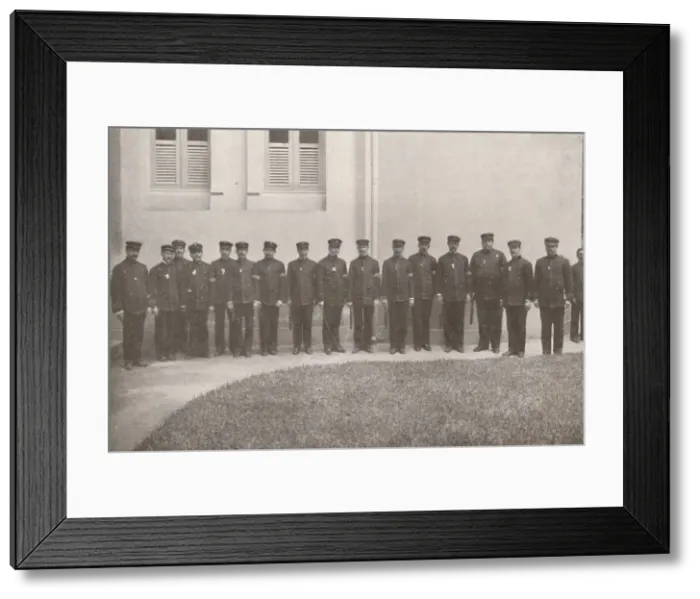 Framed Print : Some smart Rio Policemen, 1914 Framed Print : Some smart Rio Policemen, 1914