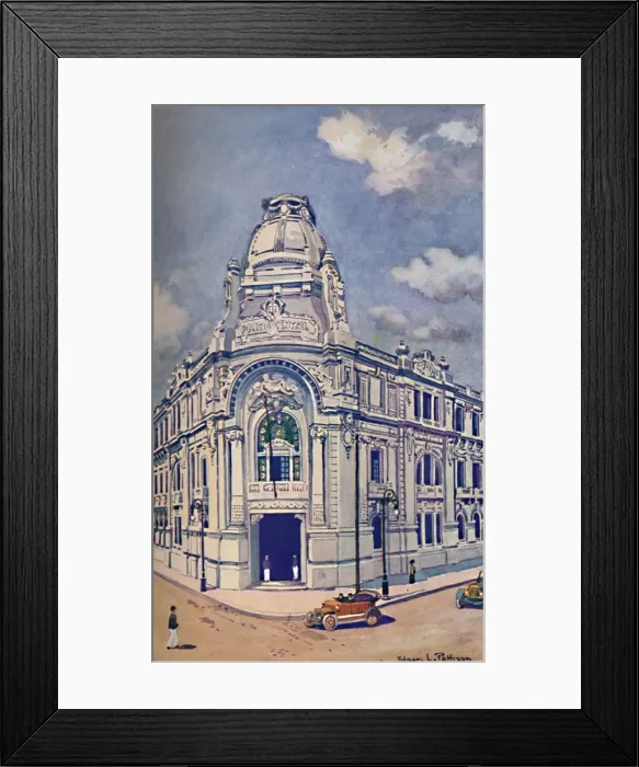 Framed Print : Civil Police Headquarters, Rio, 1914 Framed Print : Civil Police Headquarters, Rio, 1914