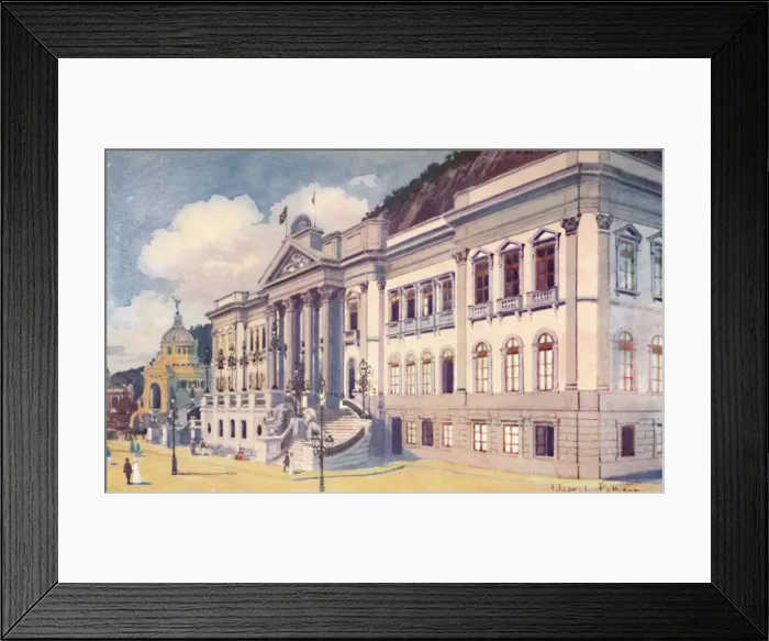 Framed Print : Ministry of Agriculture, Industry and Commerce, Praia Vermelha, 1914. Artist: Edgar L Pattison Framed Print : Ministry of Agriculture, Industry and Commerce, Praia Vermelha, 1914. Artist: Edgar L Pattison