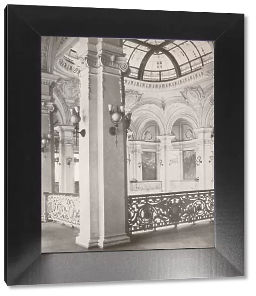National Library: a corner of the gallery overlooking the public reading hall, 1914
