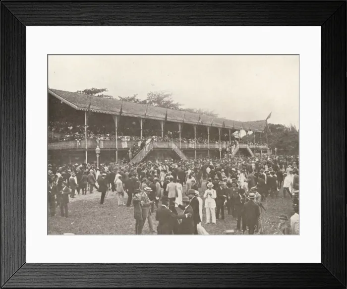 Framed Print : A portion of the Derby Club Racecourse Enclosure, 1914 Framed Print : A portion of the Derby Club Racecourse Enclosure, 1914