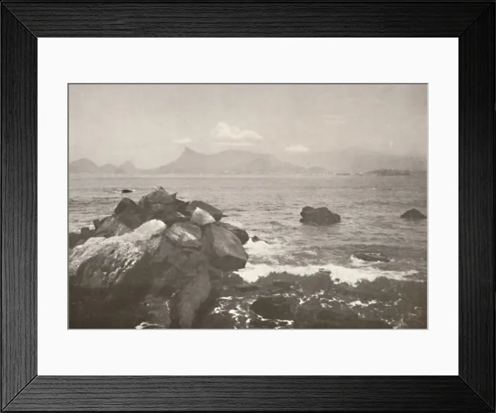 Framed Print : The peaceful bay of Rio, 1914 Framed Print : The peaceful bay of Rio, 1914