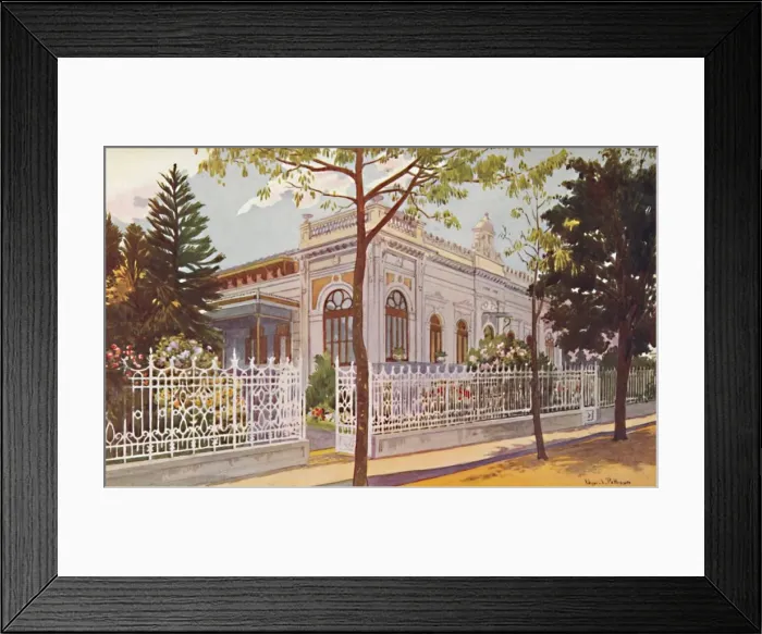 Framed Print : Vilino Nair, Residence of Admiral Baron de Teffe von Hoonholtz, Petropolis, 1914. Artist: Edgar L Pattison Framed Print : Vilino Nair, Residence of Admiral Baron de Teffe von Hoonholtz, Petropolis, 1914. Artist: Edgar L Pattison