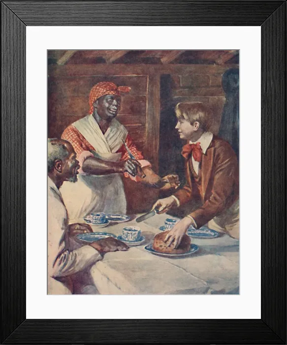 Framed Print : Now for the cake, said Mas r George, 1929 Framed Print : Now for the cake, said Mas r George, 1929