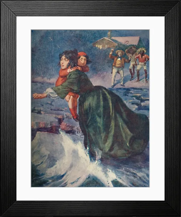Framed Print : The huge green fragment of ice pitched and creaked, 1929 Framed Print : The huge green fragment of ice pitched and creaked, 1929