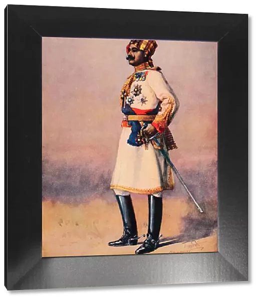 An Indian Maharaja, 1913. Artist: AC Lovett