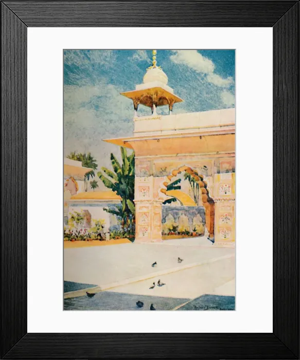 Framed Print : Diwan-I-Khas, Delhi, 1913. Artist: Reginald Barratt Framed Print : Diwan-I-Khas, Delhi, 1913. Artist: Reginald Barratt