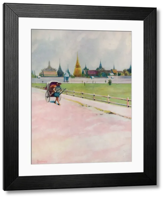 Framed Print : A Corner of the Grand Palace Enclosure, Bangkok, 1913. Artist: Edwin Norbury Framed Print : A Corner of the Grand Palace Enclosure, Bangkok, 1913. Artist: Edwin Norbury