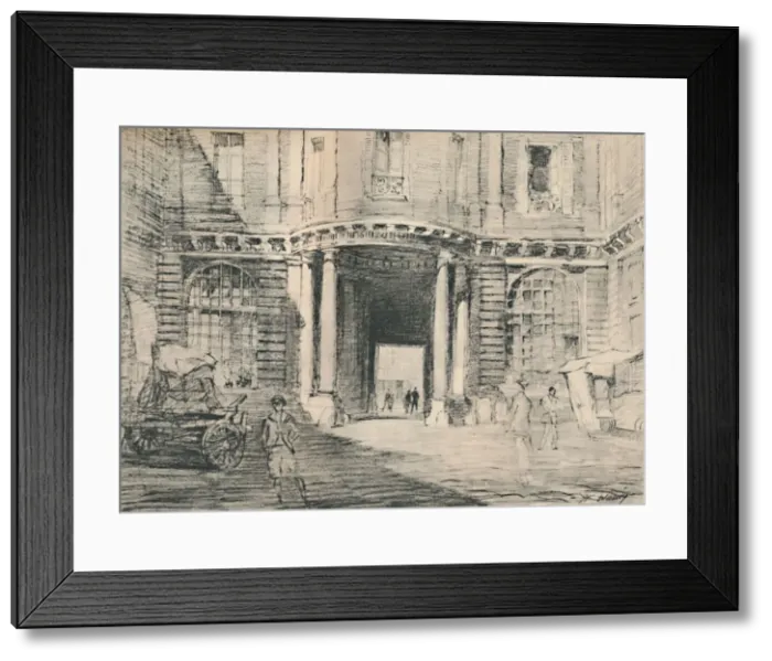 Framed Print : Double-lined with forlorn palaces, c1927, (1927). Artist: Henry Franks Waring Framed Print : Double-lined with forlorn palaces, c1927, (1927). Artist: Henry Franks Waring