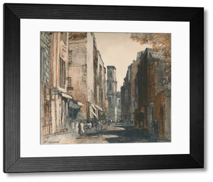 Framed Print : They can really be called village shops, c1927, (1927). Artist: Henry Franks Waring Framed Print : They can really be called village shops, c1927, (1927). Artist: Henry Franks Waring