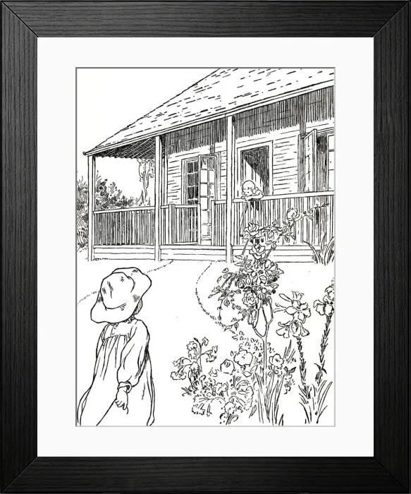 Framed Print : A Settlers Home, 1912. Artist: Charles Robinson Framed Print : A Settlers Home, 1912. Artist: Charles Robinson
