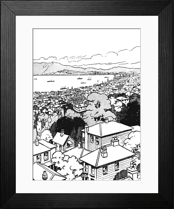 Framed Print : Wellington, 1912. Artist: Charles Robinson Framed Print : Wellington, 1912. Artist: Charles Robinson