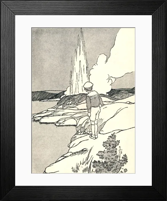 Framed Print : A Geyser, 1912. Artist: Charles Robinson Framed Print : A Geyser, 1912. Artist: Charles Robinson