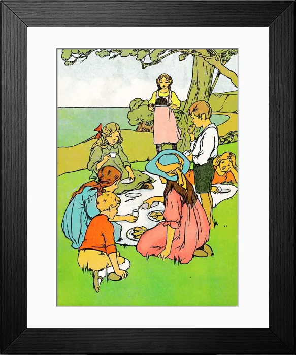 Framed Print : A Christmas Dinner in New Zealand, 1912. Artist: Charles Robinson Framed Print : A Christmas Dinner in New Zealand, 1912. Artist: Charles Robinson
