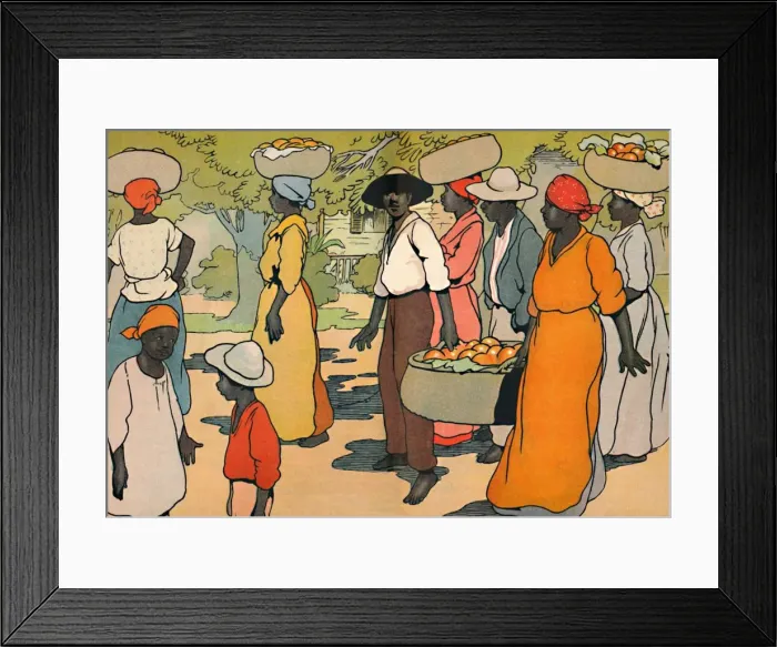 Framed Print : Going to Market, 1912. Artist: Charles Robinson Framed Print : Going to Market, 1912. Artist: Charles Robinson