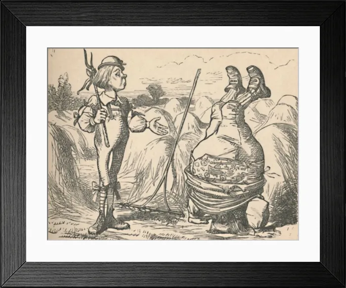 Framed Print : The youth talking to this father, who is doing a handstand, 1889. Artist: John Tenniel Framed Print : The youth talking to this father, who is doing a handstand, 1889. Artist: John Tenniel