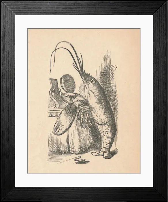 Framed Print : The Lobster, 1889. Artist: John Tenniel Framed Print : The Lobster, 1889. Artist: John Tenniel