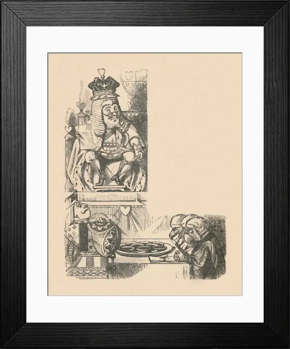 Framed Print : The Case of the Tarts, 1889. Artist: John Tenniel Framed Print : The Case of the Tarts, 1889. Artist: John Tenniel