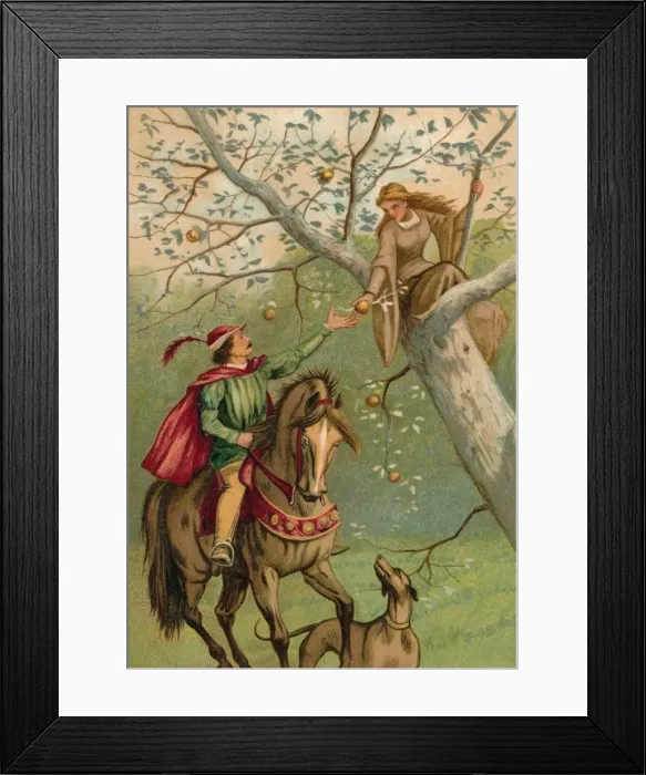 Framed Print : Two-Eyes and the Knight, 1901. Artist: Edward Henry Wehnert Framed Print : Two-Eyes and the Knight, 1901. Artist: Edward Henry Wehnert