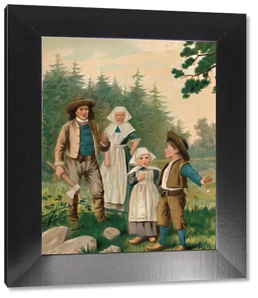The Woodcutter and his Children, 1901. Artist: Edward Henry Wehnert