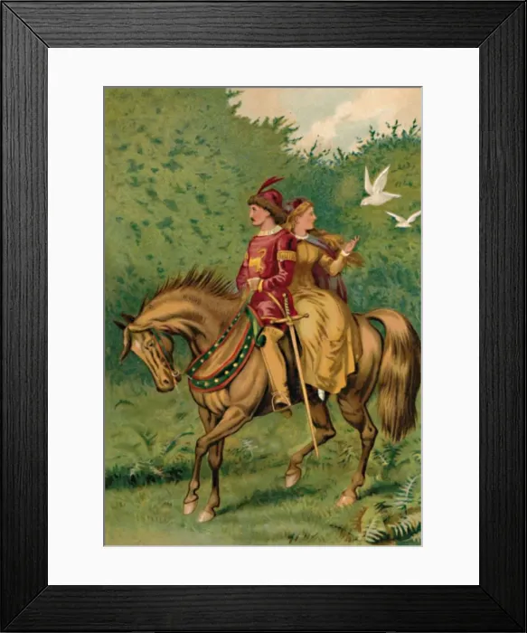 Framed Print : Cinderella and the Prince, 1901. Artist: Edward Henry Wehnert Framed Print : Cinderella and the Prince, 1901. Artist: Edward Henry Wehnert