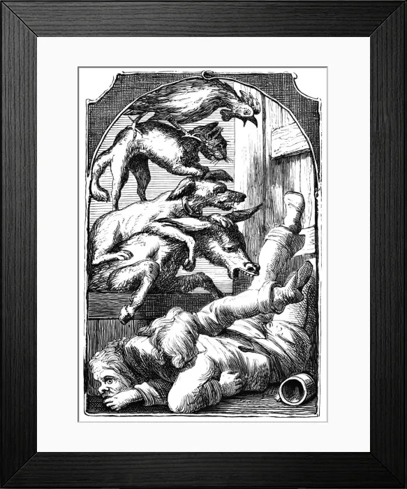 Framed Print : The Musicians of Bremen, 1901. Artist: Edward Henry Wehnert Framed Print : The Musicians of Bremen, 1901. Artist: Edward Henry Wehnert