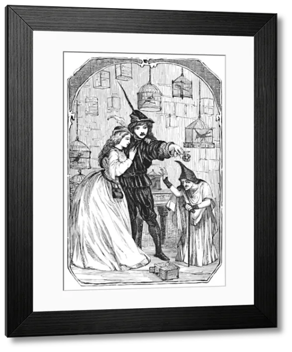 Framed Print : Jorinde and Joringel, 1901. Artist: Edward Henry Wehnert Framed Print : Jorinde and Joringel, 1901. Artist: Edward Henry Wehnert
