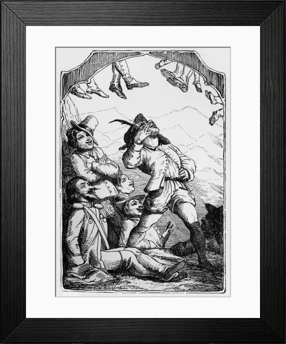 Framed Print : How Six Travelled Through the World, 1901. Artist: Edward Henry Wehnert Framed Print : How Six Travelled Through the World, 1901. Artist: Edward Henry Wehnert
