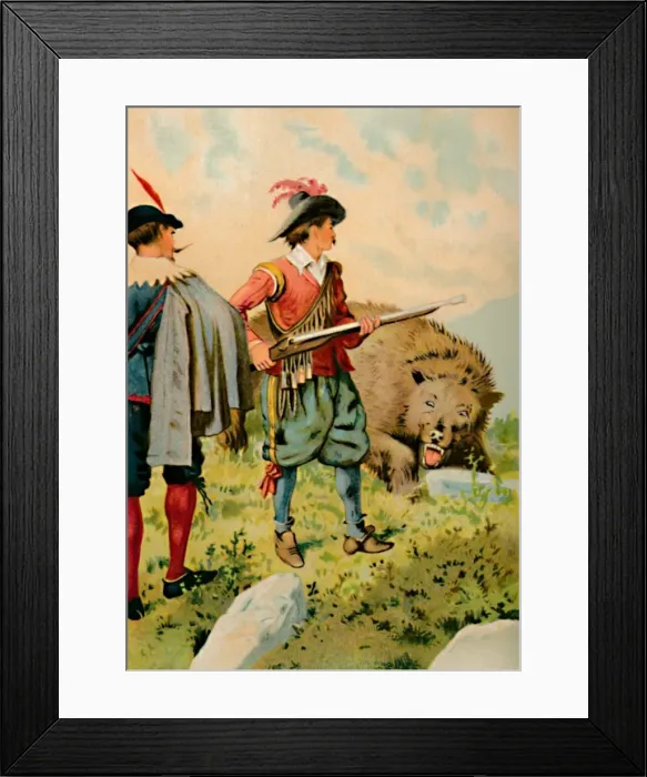 Framed Print : The Soldier and the Bear, 1901. Artist: Edward Henry Wehnert Framed Print : The Soldier and the Bear, 1901. Artist: Edward Henry Wehnert