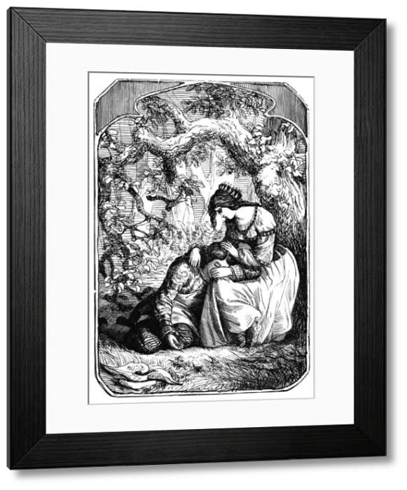 Framed Print : The Two Kings Children, 1901. Artist: Edward Henry Wehnert Framed Print : The Two Kings Children, 1901. Artist: Edward Henry Wehnert