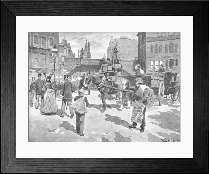 Framed Print : Ludgate Circus, 1891. Creator: William Luker. Ludgate Circus, 1891. Creator: William Luker Framed Print : Ludgate Circus, 1891. Creator: William Luker. Ludgate Circus, 1891. Creator: William Luker