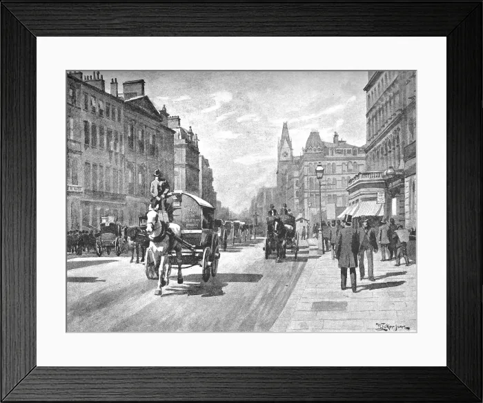 Framed Print : New Bridge Street, Blackfriars, 1891. Creator: William Luker. New Bridge Street, Blackfriars, 1891. Creator: William Luker Framed Print : New Bridge Street, Blackfriars, 1891. Creator: William Luker. New Bridge Street, Blackfriars, 1891. Creator: William Luker