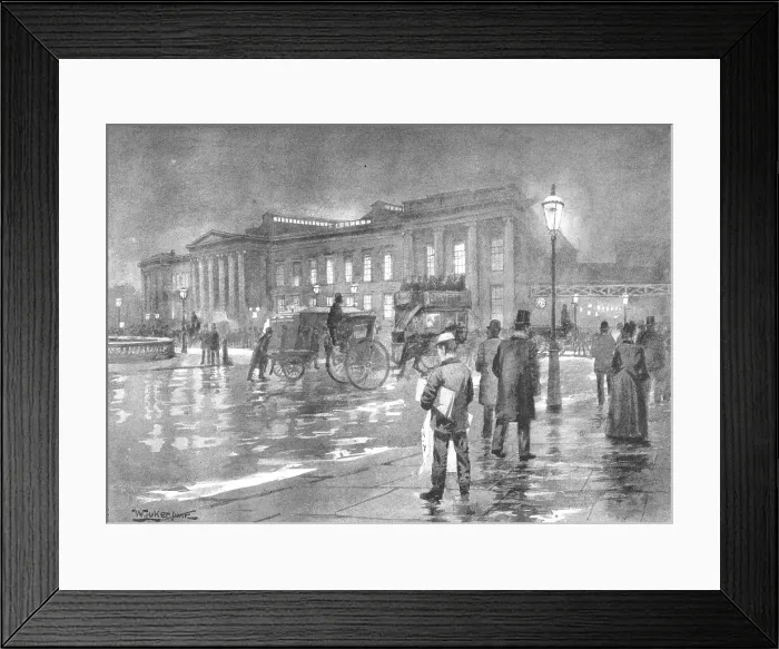 Framed Print : The General Post Office - Night, 1891. Creator: William Luker. The General Post Office - Night, 1891. Creator: William Luker Framed Print : The General Post Office - Night, 1891. Creator: William Luker. The General Post Office - Night, 1891. Creator: William Luker