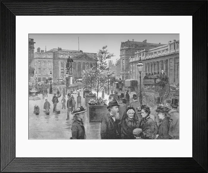 Framed Print : The Mansion House and the Bank of England, 1891. Creator: William Luker. The Mansion House and the Bank of England, 1891. Creator: William Luker Framed Print : The Mansion House and the Bank of England, 1891. Creator: William Luker. The Mansion House and the Bank of England, 1891. Creator: William Luker