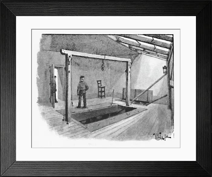 Framed Print : Newgate - The Gallows, 1891. Creator: William Luker. Newgate - The Gallows, 1891. Creator: William Luker Framed Print : Newgate - The Gallows, 1891. Creator: William Luker. Newgate - The Gallows, 1891. Creator: William Luker