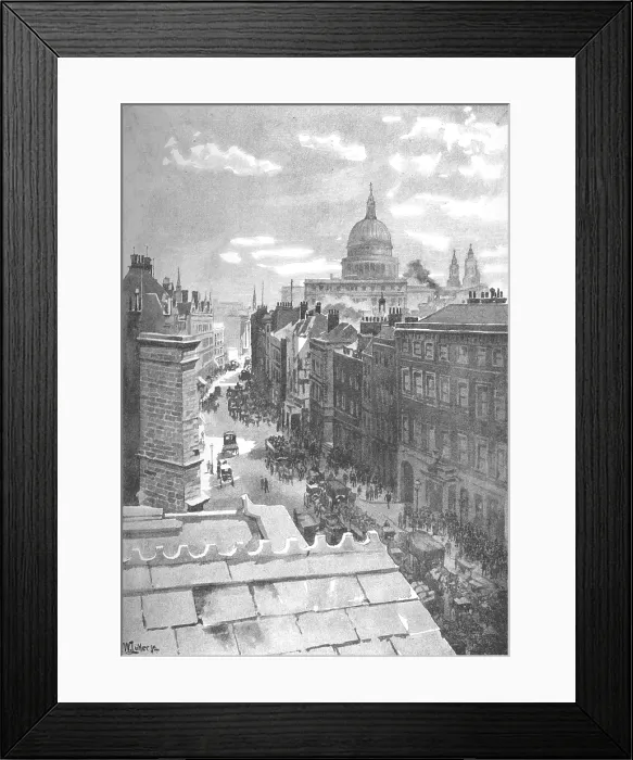 Framed Print : Aldersgate Street, 1891. Creator: William Luker. Aldersgate Street, 1891. Creator: William Luker Framed Print : Aldersgate Street, 1891. Creator: William Luker. Aldersgate Street, 1891. Creator: William Luker