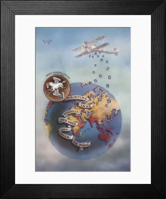 Framed Print : Advert For Horsells Inks, 1917. Artist: Frank Horsell & Co Ltd Framed Print : Advert For Horsells Inks, 1917. Artist: Frank Horsell & Co Ltd