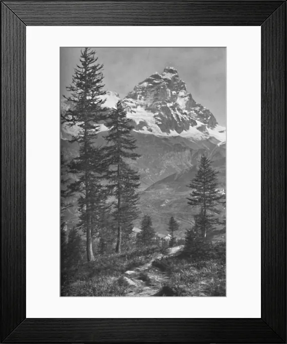 Framed Print : The Matterhorn From the Italian Side, Forest of Brueil, 1917. Artist: Donald McLeish Framed Print : The Matterhorn From the Italian Side, Forest of Brueil, 1917. Artist: Donald McLeish