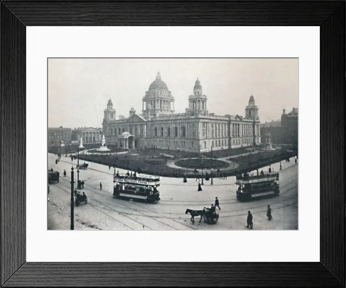 Framed Print : City Hall, Belfast, 1917 Framed Print : City Hall, Belfast, 1917