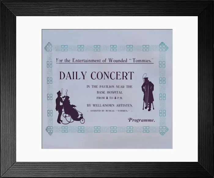 Framed Print : Advert For A Concert, 1917. Artist: Garratt & Atkinson Framed Print : Advert For A Concert, 1917. Artist: Garratt & Atkinson