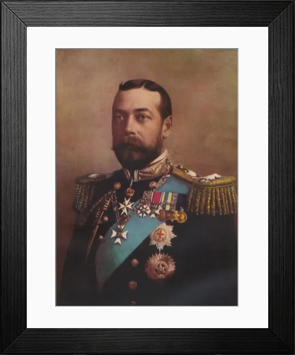 Framed Print : H. M. King George V, 1917. Artist: W&D Downey Framed Print : H. M. King George V, 1917. Artist: W&D Downey