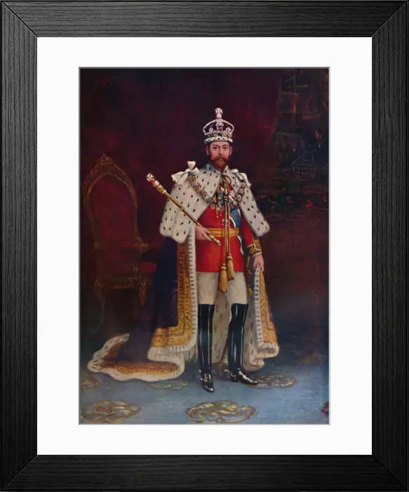 Framed Print : King George V, 1917. Artist: Garratt & Atkinson Framed Print : King George V, 1917. Artist: Garratt & Atkinson