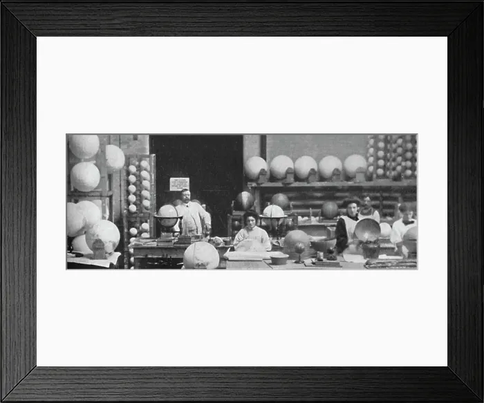 Framed Print : Globe Making, 1917 Framed Print : Globe Making, 1917