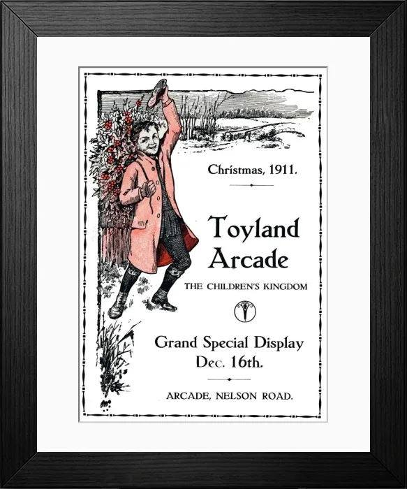 Framed Print : Christmas, 1911. Toyland Arcade, 1911, (1917). Artist: Soldan & Co Framed Print : Christmas, 1911. Toyland Arcade, 1911, (1917). Artist: Soldan & Co