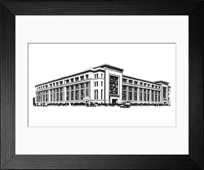 Framed Print : Frontage - W. H. Smith & Sons New Works, 1916 Framed Print : Frontage - W. H. Smith & Sons New Works, 1916