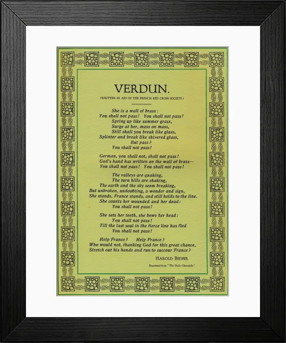 Framed Print : Verdun, 1916 Framed Print : Verdun, 1916