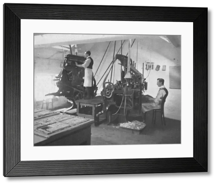 Framed Print : The Linotypes, 1916 Framed Print : The Linotypes, 1916